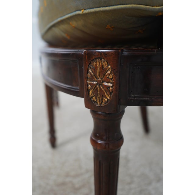Theodore Alexander Neoclassical Style Wheel Back Cane Settee For Sale - Image 9 of 18
