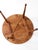 Vintage Round Wood Coffee Table With Turned Legs For Sale - Image 14 of 15
