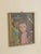 Cerulean Vintage Portrait of a Girl by Artist Ruth K S - Framed For Sale - Image 8 of 9