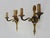 Traditional Empire Double-Light Bronze Arrow Wall Sconces, 1950s, Set of 2 For Sale - Image 3 of 10