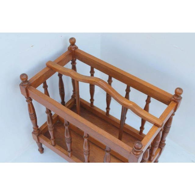 1960s Vintage Magazine Rack For Sale - Image 5 of 7