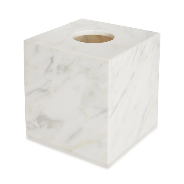 Contemporary Marmol Bath Accessories Tissue Holder For Sale - Image 3 of 3