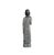 Chinese Chinese Weathered Black Gray Patina Stone Standing Monk Luohan Arhat Statue For Sale - Image 3 of 13