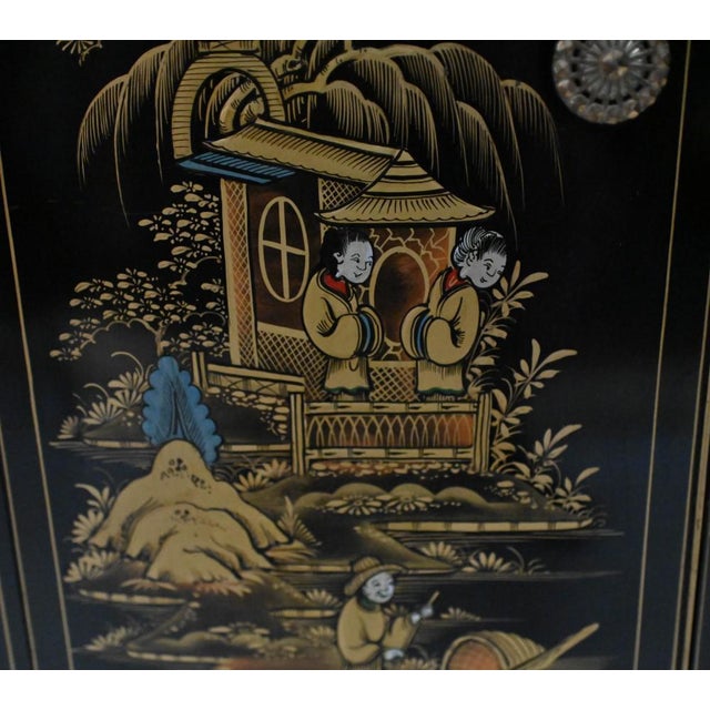 1930s Art Deco Drinks Cabinet in Lacquer, 1930s For Sale - Image 5 of 18