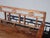 Wood Vintage Rustic Chinoiserie Teak Bench W Two Drawers For Sale - Image 7 of 17