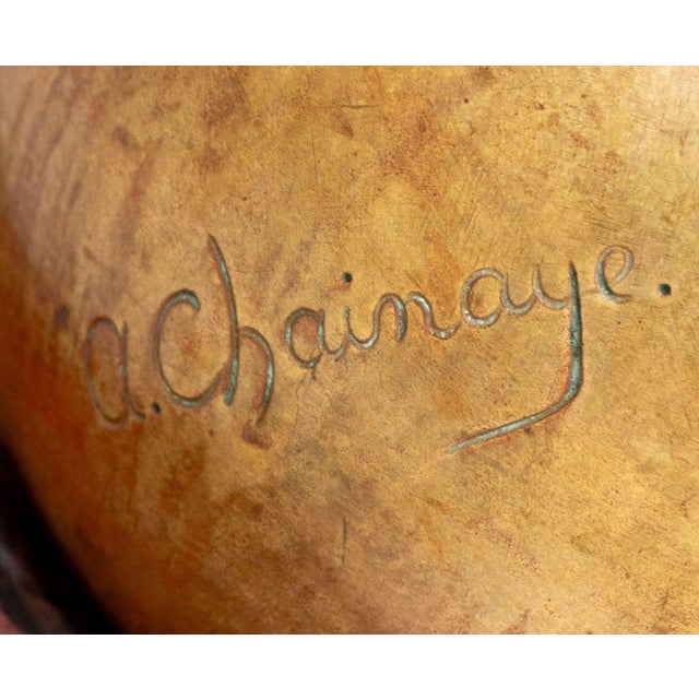 Achille Chainaye "Dancer" Gilt Bronze Sculpture For Sale In New York - Image 6 of 7