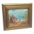 1990s Small Gold Framed Tree Stump Painting on Canvas, Signed by the Artist For Sale