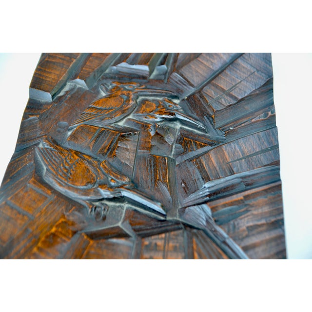 Antique Japanese Wood Carved Art Box For Sale In Los Angeles - Image 6 of 9