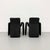 Animal Skin Vintage Postmodern Black Suede Sculptural Lounge Chairs – Pair For Sale - Image 7 of 7
