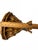 Brown Vintage Palm Beach Regency Faux Bamboo Wall Bracket Console Shelf For Sale - Image 8 of 9