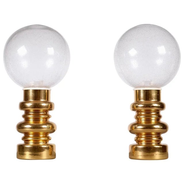 Swedish Ceramic and Glass Table Lamps, 1970s, Set of 2 For Sale - Image 10 of 10