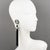 Paco Rabanne Shoulder-Duster Gunmetal Clip Earrings For Sale - Image 9 of 9