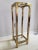 Metal Vintage 1970s Brass and Glass Pedestal For Sale - Image 7 of 7