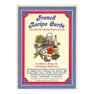 "French Recipe Cards: 52 Jumbo-Size Recipe Playing Cards" 1969 Haman, Albert L. III and Kizis, Roberta Wolfe
