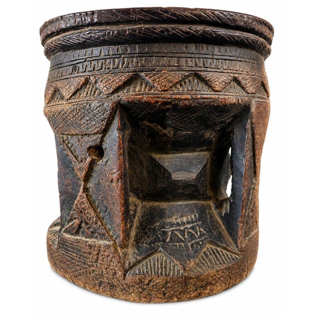 African Antique Arabian Bedouin Coffee Mihbaj (Mortal & Pestle, Bedouin Coffee Ritual) For Sale - Image 3 of 3