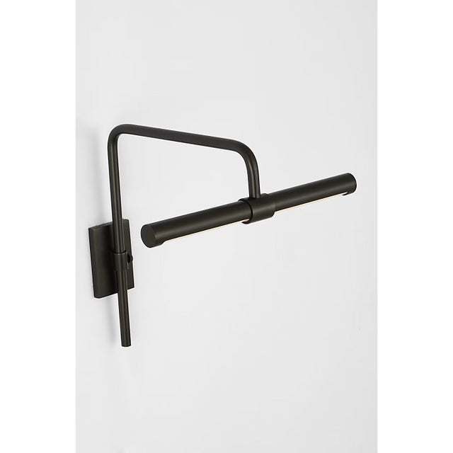 Visual Comfort Thomas O'Brien for Visual Comfort Signature Kidd 9" Frame Mount Picture Light in Bronze For Sale - Image 4 of 15