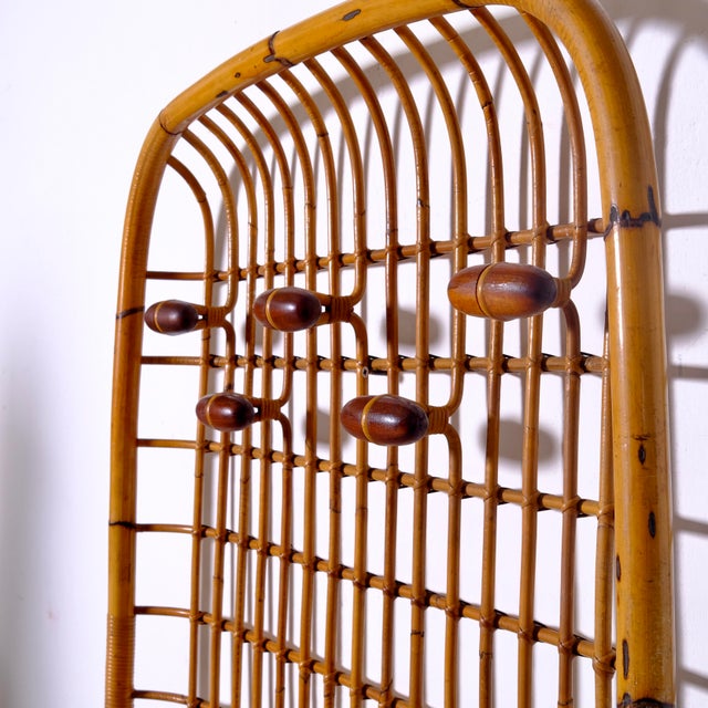Bamboo Coat Stand by Olaf van Bohr 1950s For Sale - Image 12 of 18