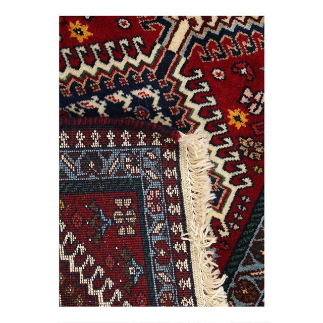 Traditional Pasargad DC Fine Hand Knotted Yalameh Runner Rug For Sale - Image 3 of 4