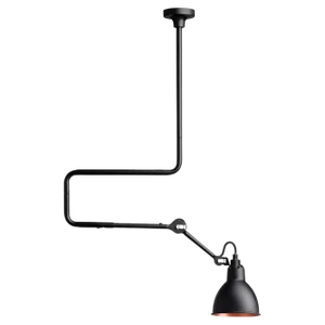 Black and Copper Lampe Gras N° 312 Ceiling Lamp by Bernard-Albin Gras