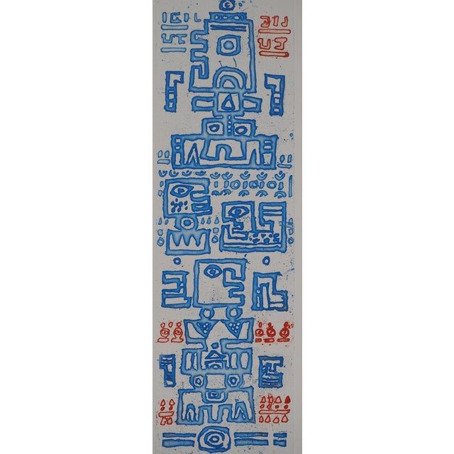 Jacques Soisson, Response in Blue, Original Engraving For Sale - Image 6 of 6