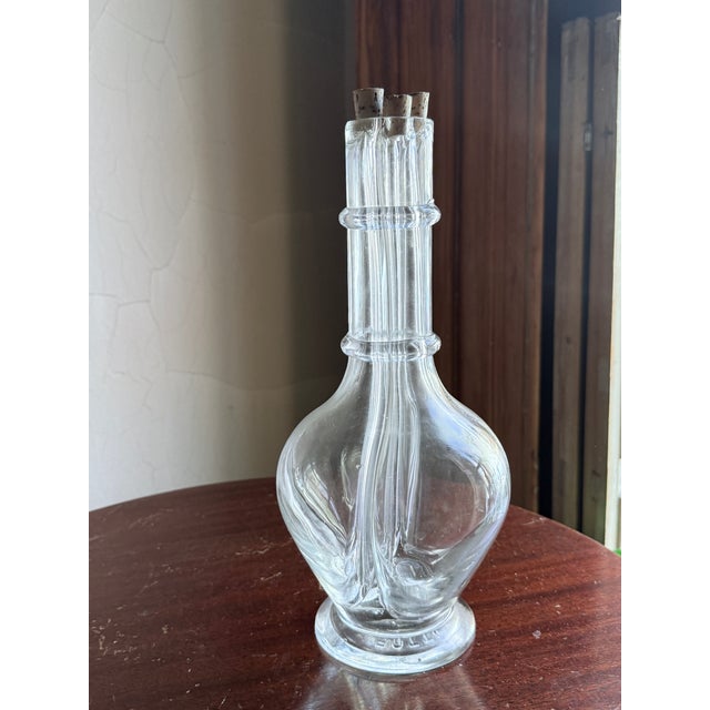 Glass Mid 20th Century French 4 Chamber Decanter For Sale - Image 7 of 10