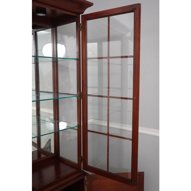 1990s Knob Creek Penn Manor Cherry Curio Cabinet For Sale - Image 5 of 18