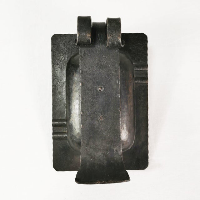 Metal Brutalist Study Ashtray, Belgium, 1960s For Sale - Image 7 of 11