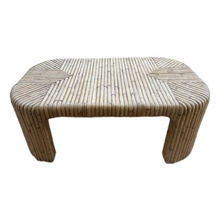 1960s Mid-Century Bamboo Cocktail Table For Sale