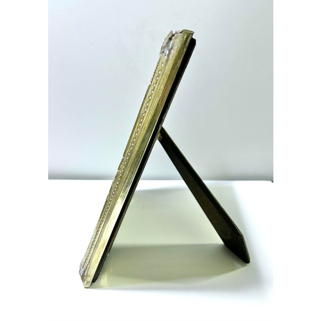 Metal 1960s Repousse Silverplated Embossed Picture Frame Hecho a Mano Handcrafted For Sale - Image 7 of 10