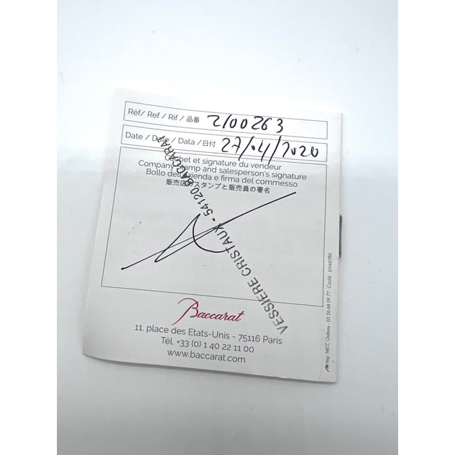 Harcourt Crystal Table Clock from Baccarat, 2000s For Sale - Image 6 of 7