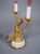 Pair of Refined C. 1850 Louis XVI Style Gilt Bronze and Marble Candelabra Lamps For Sale - Image 15 of 18