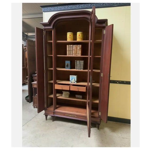 Antique Art Nouveau Bookcase, 1910 For Sale - Image 6 of 12