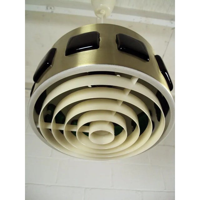 Mid-Century Modern Swedish Spun Aluminum Pendant by Erik Hoglund And For Sale In Atlanta - Image 6 of 7