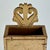 Late 19th Century Antique 19th C American Painted Country Wall Box With Ornate Scrolled Pediment Top For Sale - Image 5 of 9
