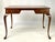 Queen Anne Late 20th Century Baker Furniture Chippendale Style Walnut Writing Desk For Sale - Image 3 of 18