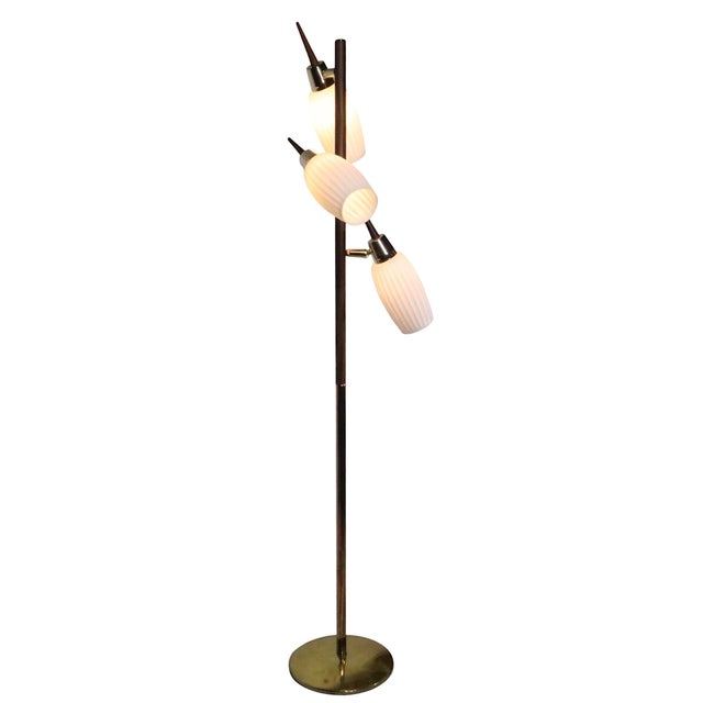 Mid 20th Century Three Light Pole Lamp After Thurston C 1950/60's For Sale - Image 14 of 17
