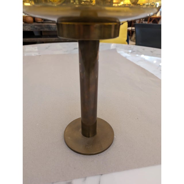 Markyard Hans Agne Jakobsson Hurricane Brass Candle Holder L102/32 Markaryd Sweden, 1960s For Sale - Image 4 of 11