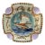19th Century Square Majolica Mermaid Wall Plate For Sale