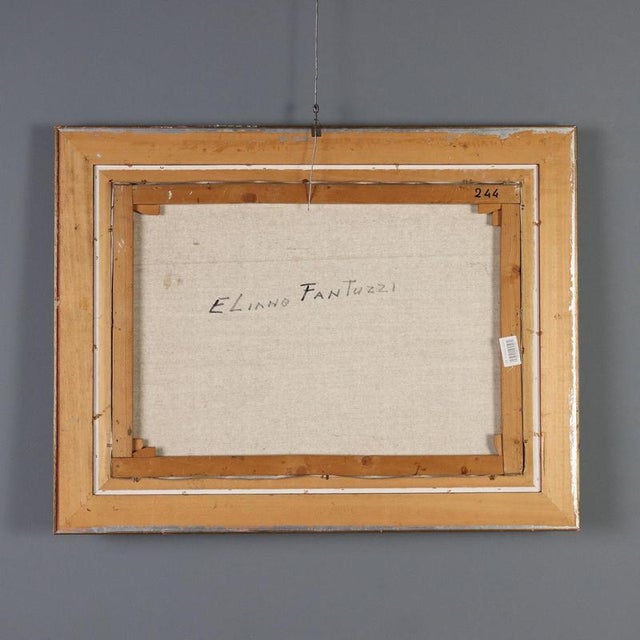 Eliano Fantuzzi, Figurative Composition, Oil Painting on Canvas, Framed For Sale - Image 9 of 11