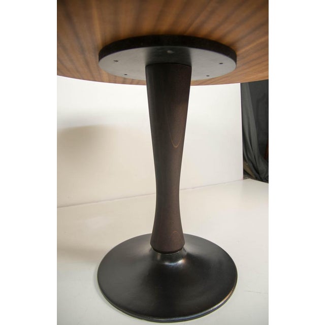 Wood Mid-Century Pedestal Dining Table attributed to Dřevotvar Jablonné, 1960s For Sale - Image 7 of 11