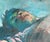 Mid-Century Modern Vintage Original Painterly Portrait Air Reclining Man For Sale - Image 3 of 12