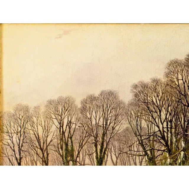 Late 19th Century Signed, William Pitt, Winter Country Scene, Antique Oil Painting For Sale - Image 4 of 11