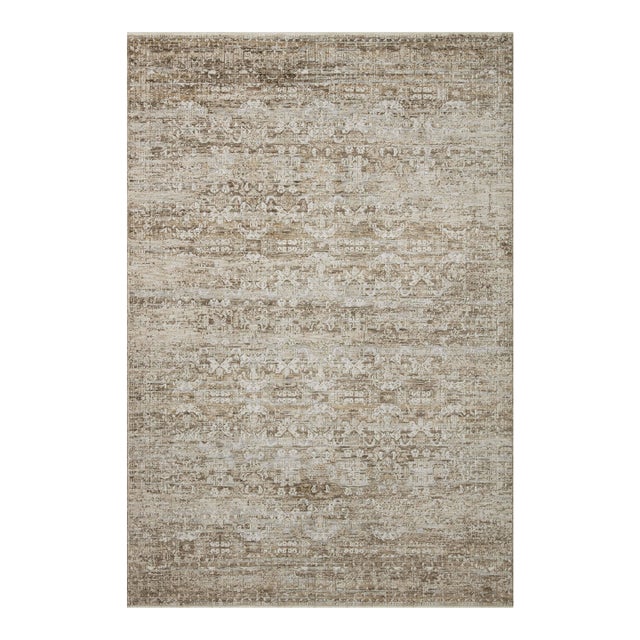 Amber Lewis x Loloi Honora Bark/ Dove 11'-6" x 15'-6" Area Rug For Sale