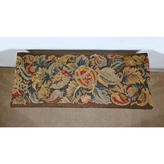 Long Rectangular Walnut Bench, 1910s For Sale - Image 4 of 18