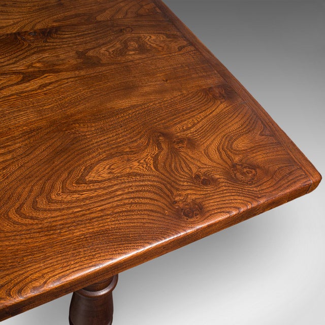 Antique Farmhouse Table, English, Elm, Country Kitchen, Dining, Victorian, 1880 For Sale - Image 10 of 12