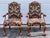 Chippendale Century Furniture Chippendale Style Carved Mahogany Armchairs With Ball & Claw Feet a Pair For Sale - Image 3 of 11