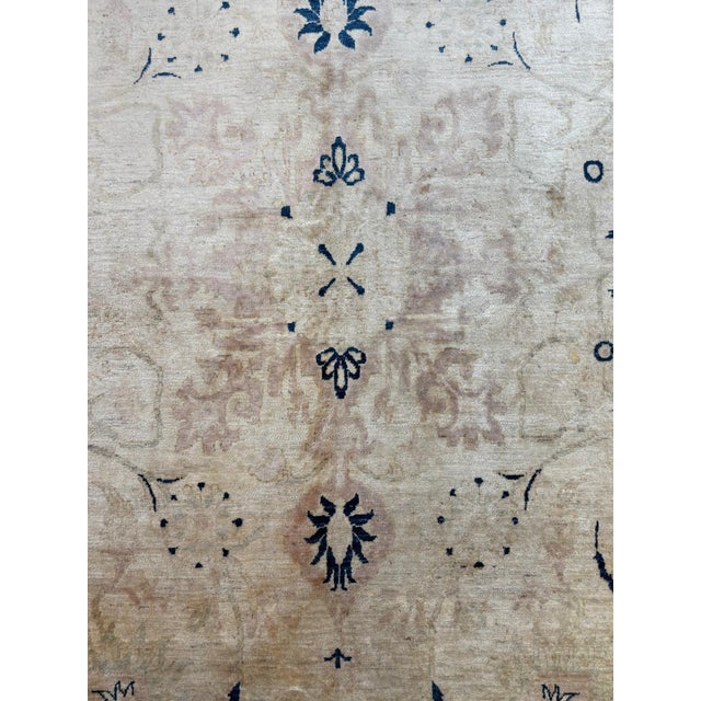 Wool pile genuine hand made vegetable dye Zeigler rug-
