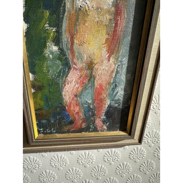 Gunnel Tiriolo, Female Model, 1963, Oil on Canvas, Framed For Sale - Image 13 of 16