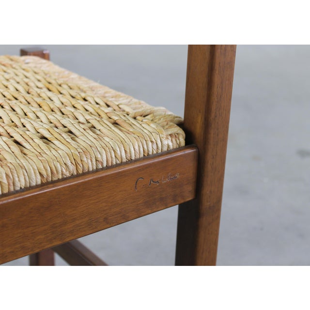 Dining Room Set with Table Bench and Chairs by Giovanni Michelucci for Poltronova, 1960s, Set of 6 For Sale - Image 11 of 16