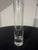 1982 Signed Mid-Century Modern Etched Clear Glass Bud Vase For Sale - Image 4 of 7